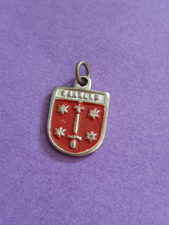 Vintage pendant charm of Haarlem, the Netherlands, vintage Haarlem, North Holland, heraldry Haarlem