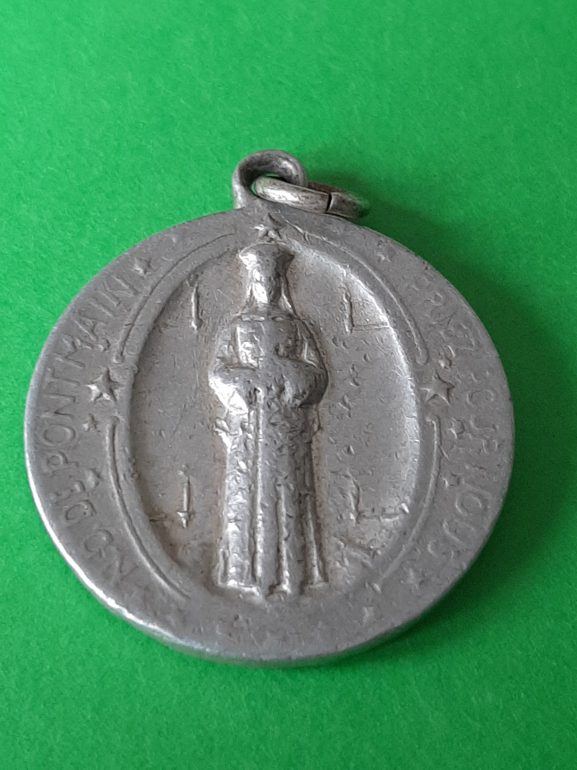 Religious Large Vintage French Catholic Medal Pendant Notre Dame De ...