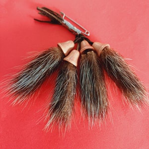 Rabbit Fur Brooch - Etsy Canada display picture 1