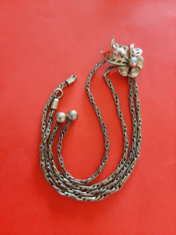 Vintage German signed chatelaine, necklace or wat… - image 5