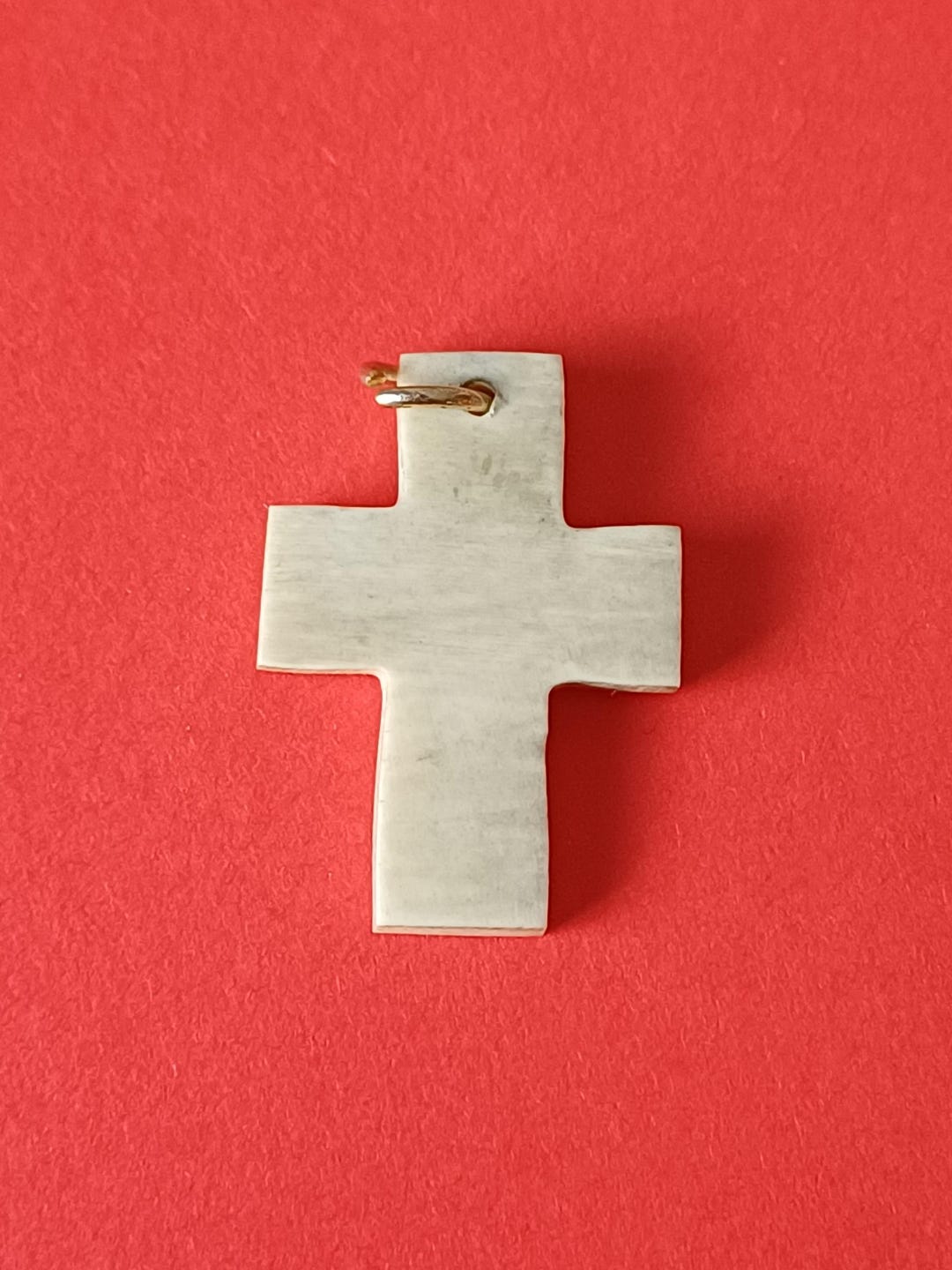 Vintage Religious Catholic Bone Cross Charm, Bone Cross Necklace Charm ...