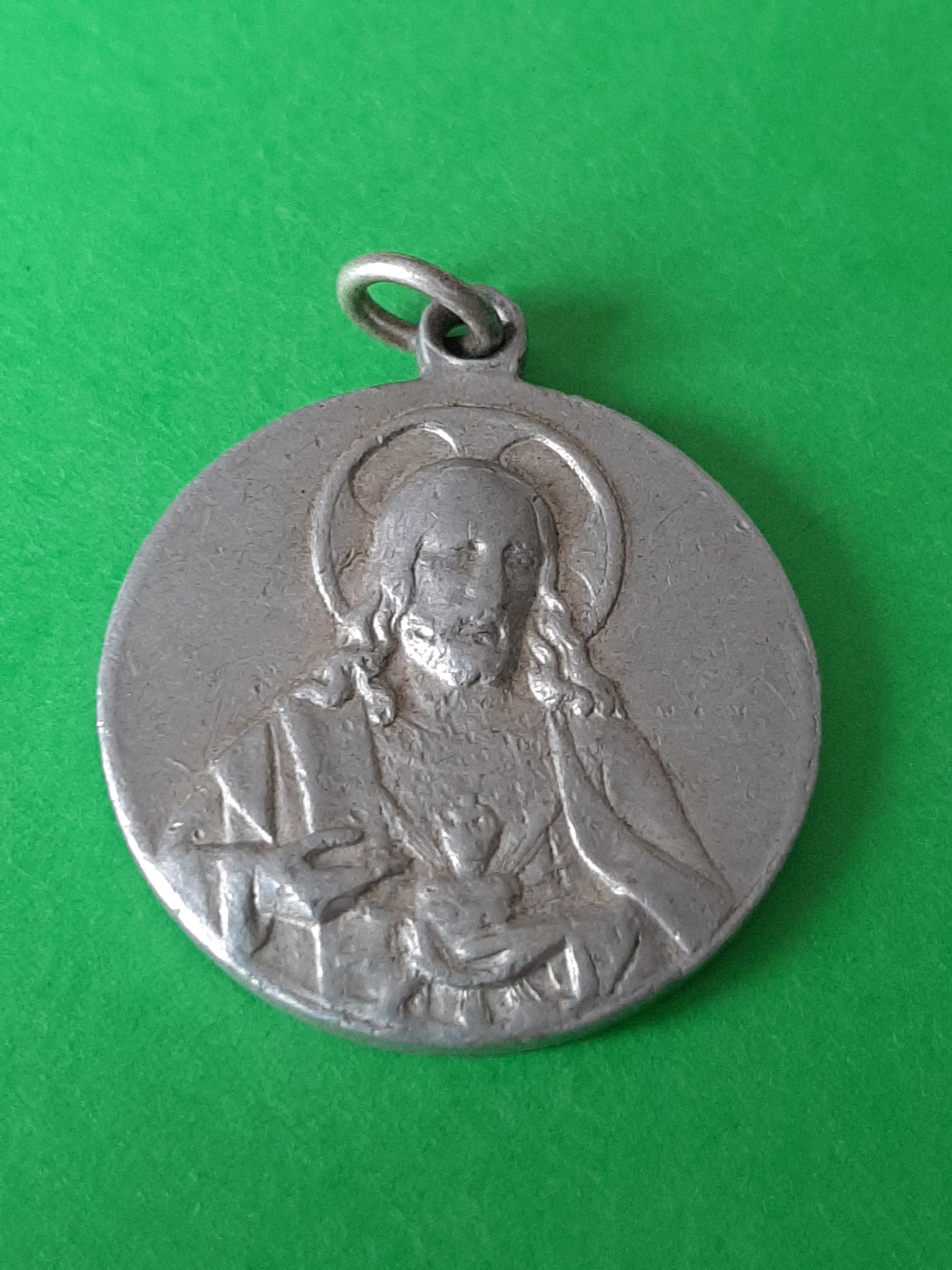 Religious Large Vintage French Catholic Medal Pendant Notre Dame De ...