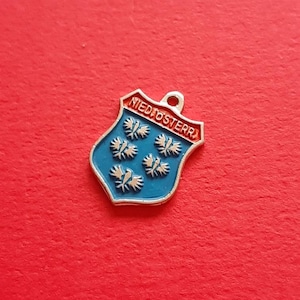 Vintage painted Lower Austria travel charm, Lower Austria pendant souvenir