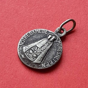 Religious signed Karo, Catholic medal pendant of Our Lady of Moresnet, Notre Dame de Moresnet, Belgium place of pilgrimage