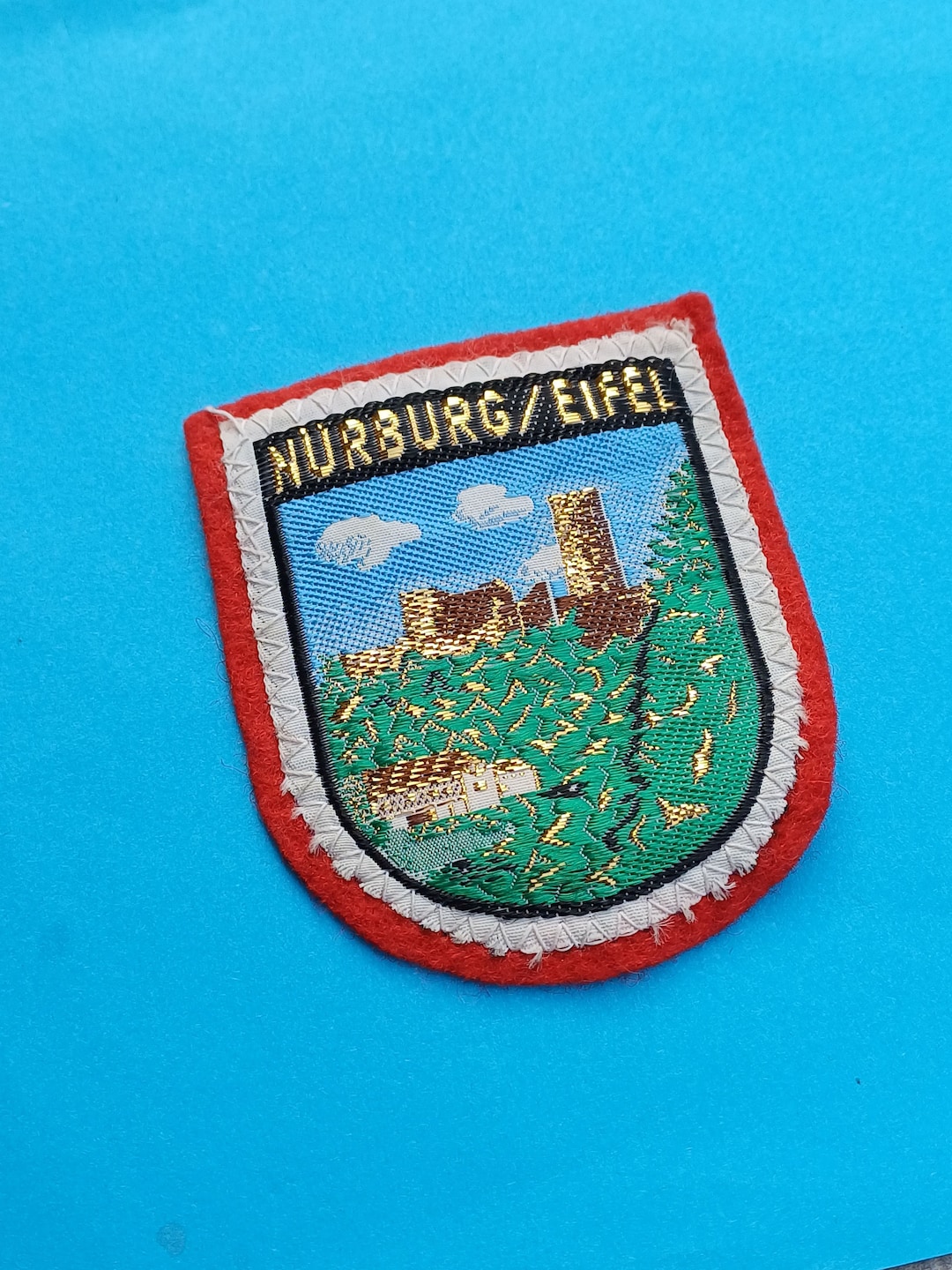 German Vintage Badge Nürburg Eifel Germany Souvenir Nürburg Etsy