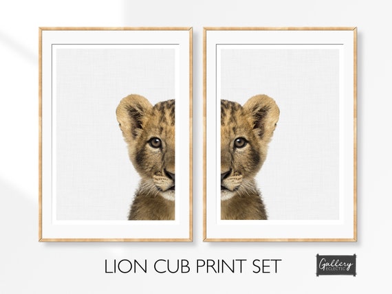 lion print nursery