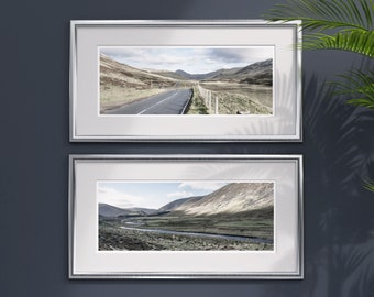 Panoramic Scottish Wall Art Print Set