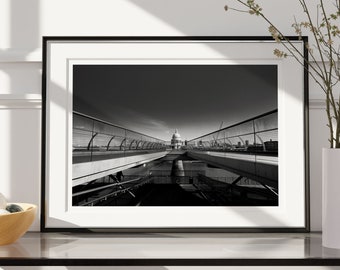 Black & White London Skyline Print