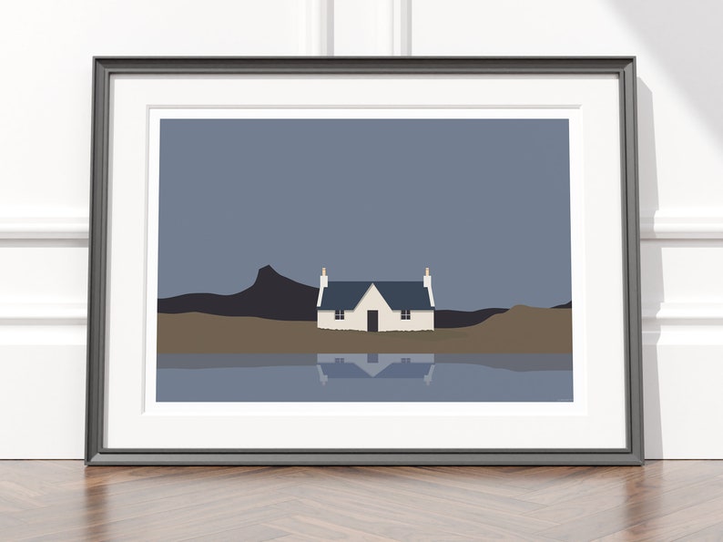 Modern Landscape Wall Art Print Etsy UK