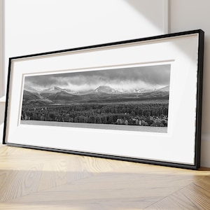 Cairngorm Scotland Panoramic Print: Loch Morlich Landscape