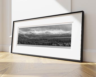 Cairngorm Scotland Panoramic Print: Loch Morlich Landscape