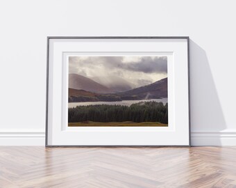 Loch Tulla Scotland Druck: Herbst Highland Landschaft Kunst