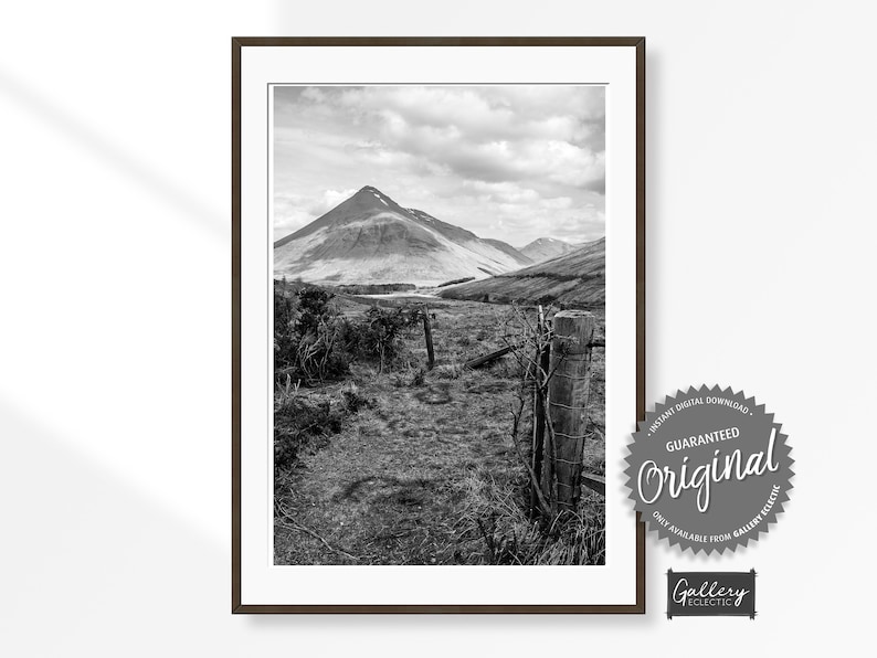 Black And White Wall Art Wilderness Wall Art Mountain Print | Etsy