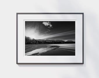 Black & White Cairngorm Mountain Wall Art