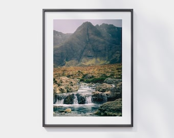 A3 Scottish Mountain Landscape Colour Fine Art Print
