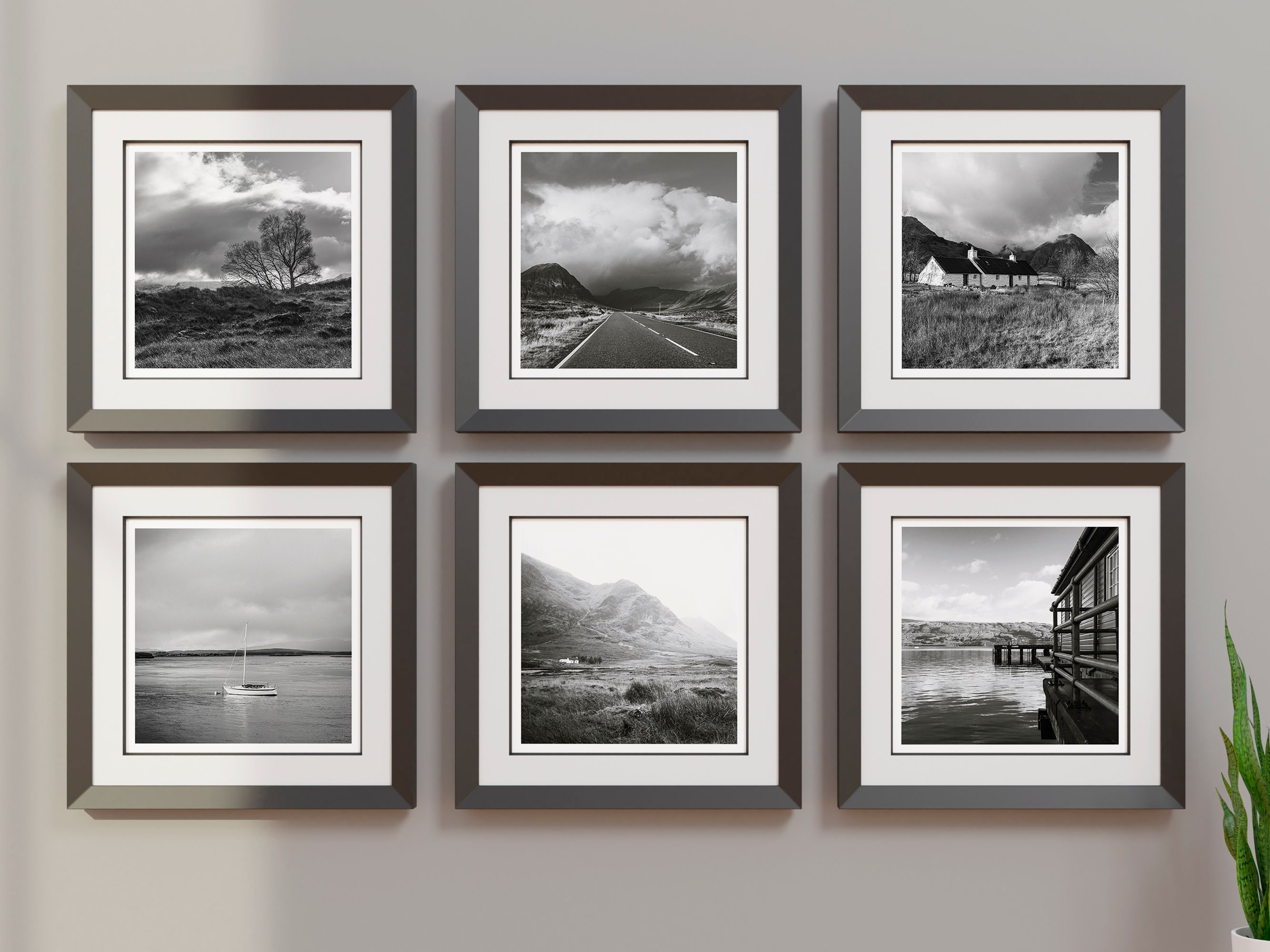 Black & White Scotland Wall Art Set of 6 Prints - Etsy UK