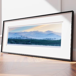 Cairngorm Winter Landscape Print: Scottish Mountain Wall Art