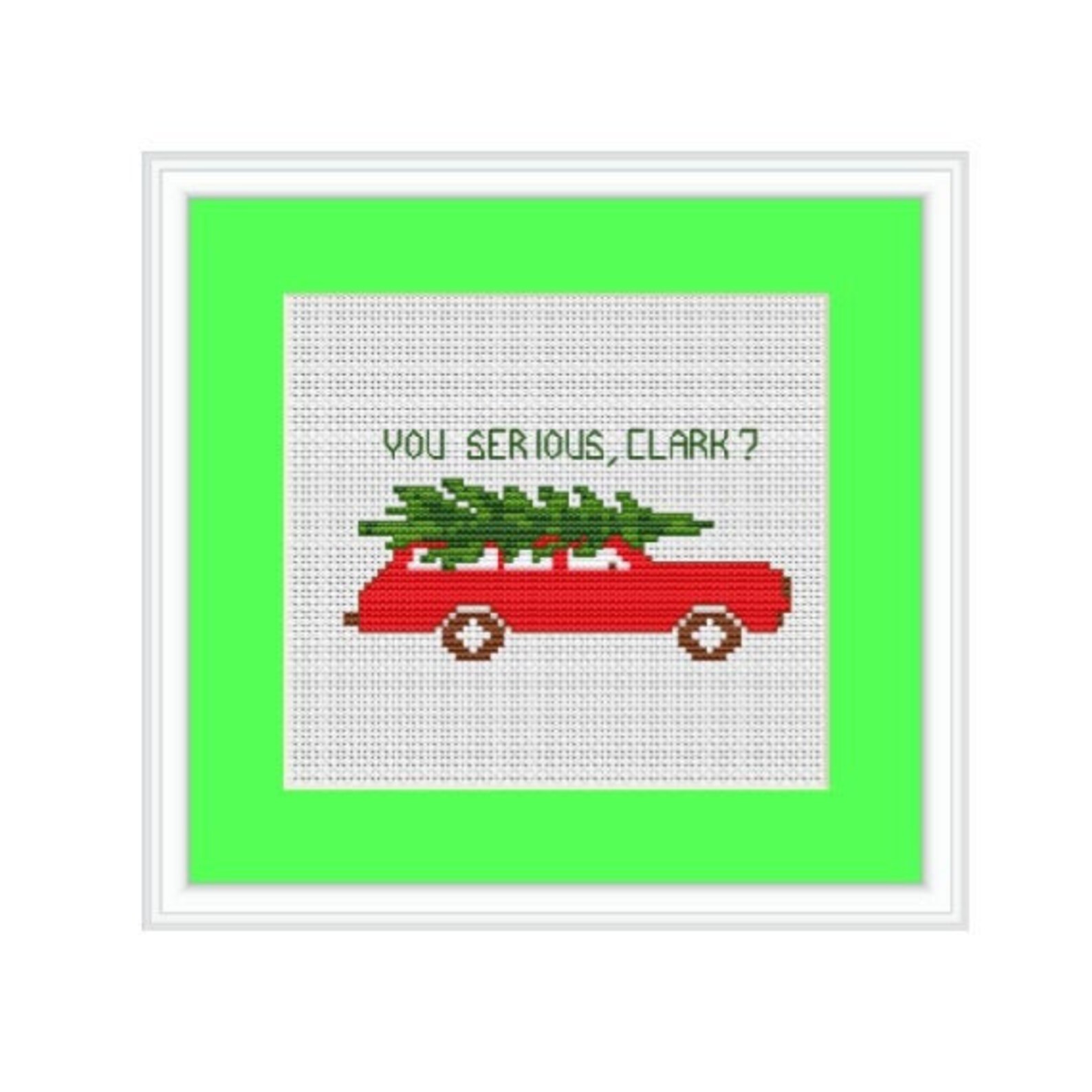 Christmas Vacation Cross Stitch Pattern. Christmas Car Cross Etsy