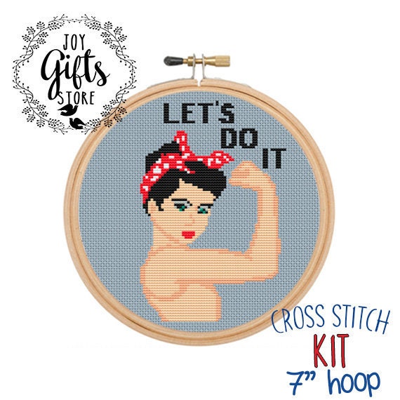 geisha girl cross stitch kit