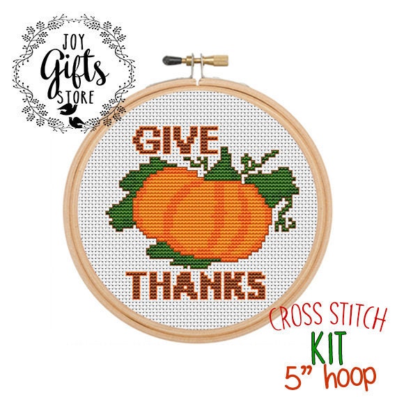 Give Thanks Cross Stitch Pattern