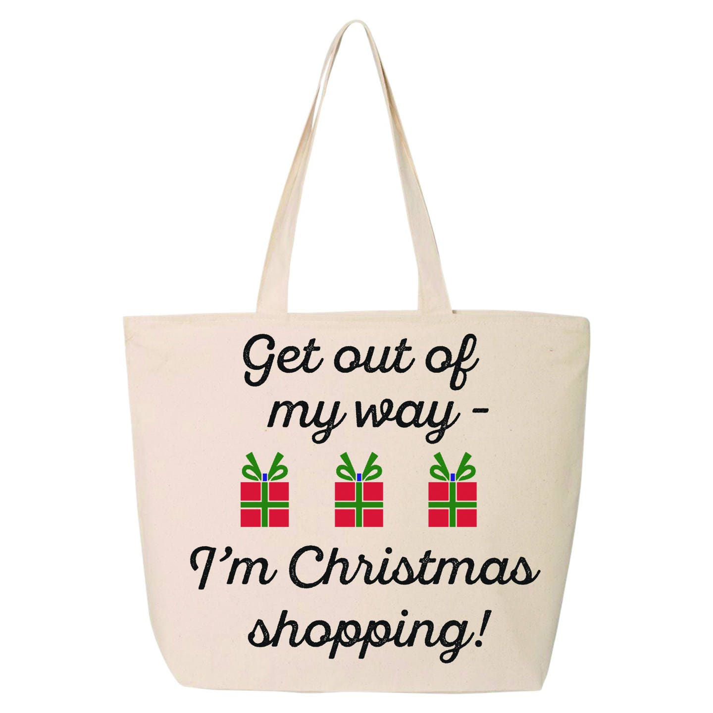 christmas shopper bag