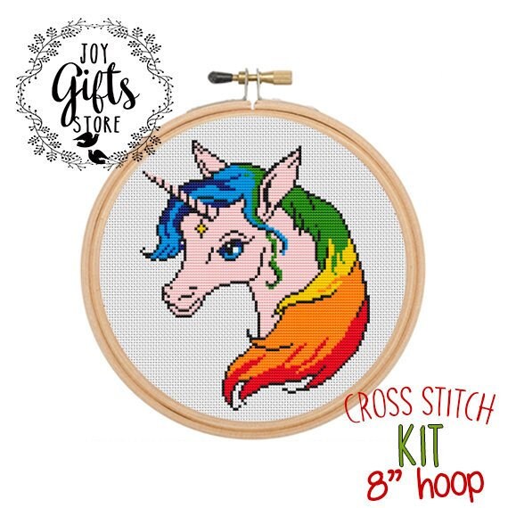 Kit de broderie Licorne. Kit de point de croix licorne. Point Etsy Canada