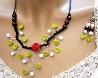 Romantic spring floral set was
