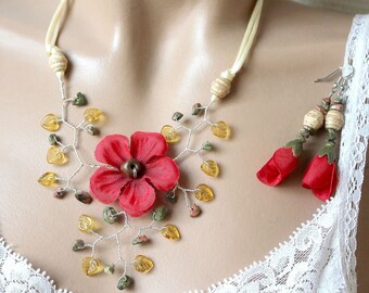 Red geranium Flower Adornment