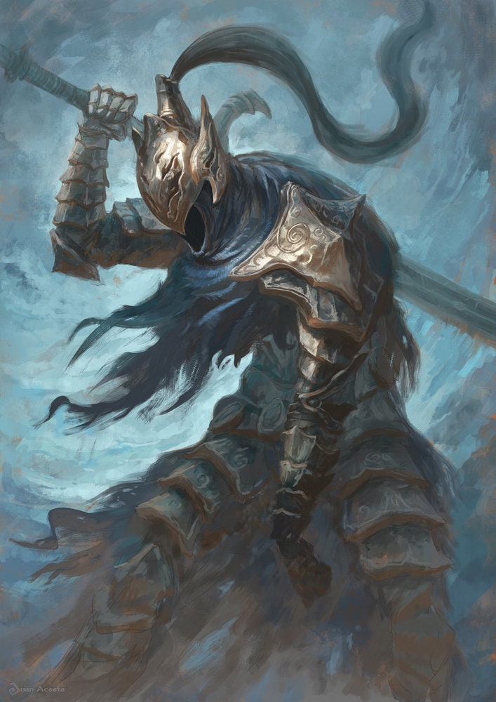 Artorias The Abysswalker Dark Souls Fan Art Print A3 Etsy