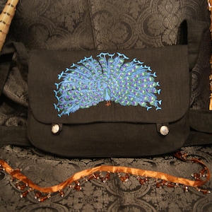 Big shoulder bag-big bag-Peacock