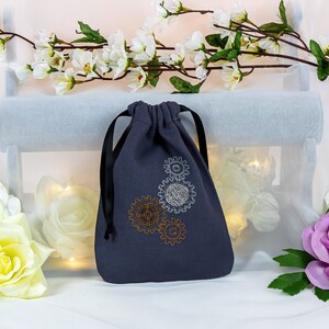 Little Pouch - Small Pouch - Steampunk - Gears