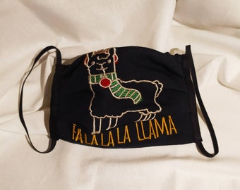 Alltagsmaske - Weihnachts-Lama