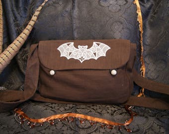 Big Shoulder Bag - Große Umhängetasche - Fledermaus