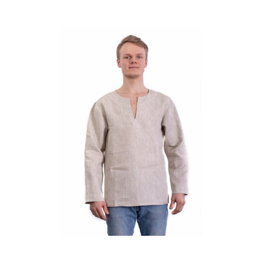 Mens linen shirt with short sleeves. Mens short sleeve shirt. Custom mens  shirt