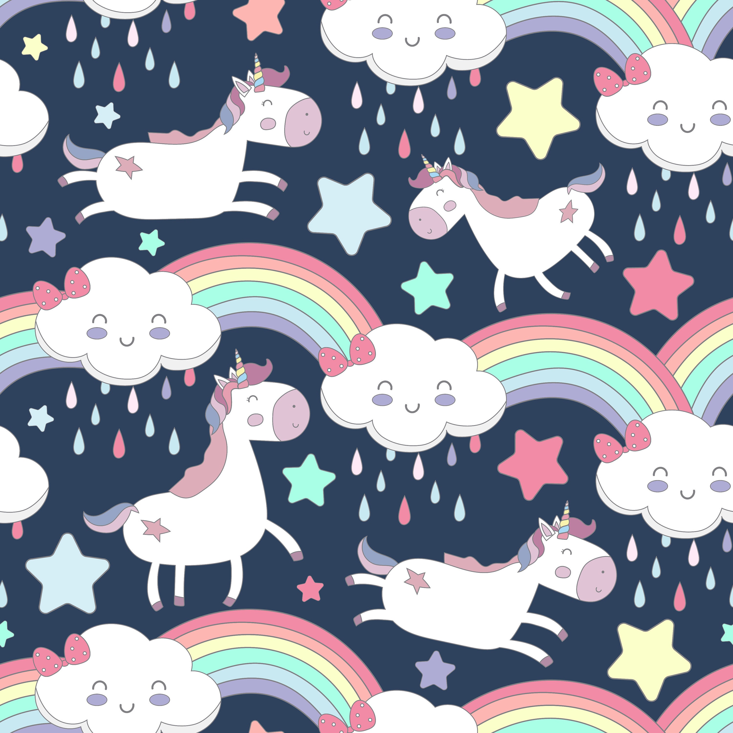 Unicorns digital paper packUnicorn backgroundPastel digital Etsy