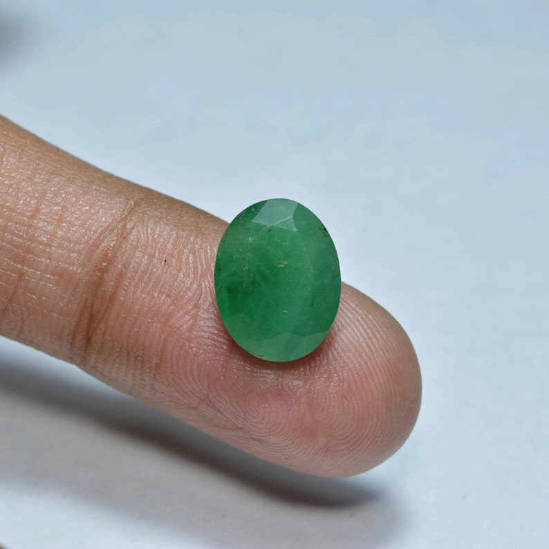 Natural Emerald Zambia oval faceted stones 13x10x6mm 5.75cts..A#1677