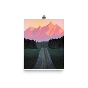 Lever de soleil au Grand Tetons Poster | | d’art mural de la chaîne de montagnes | d’affiches de la montagne du Wyoming Cadeaux pour les randonneurs | Outdoorsy Lovers Œuvre d’art