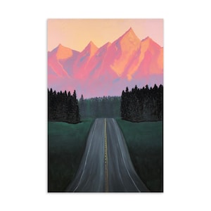 Alba al Grand Tetons Postcard / Mountain Range Wall Art / Wyoming Mountain Stationary / Regali per escursionisti / Opere d'arte per gli amanti della vita all'aria aperta