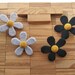 Daisy Bon Bon Clip on Earringsstud / Post White Yellow - Etsy