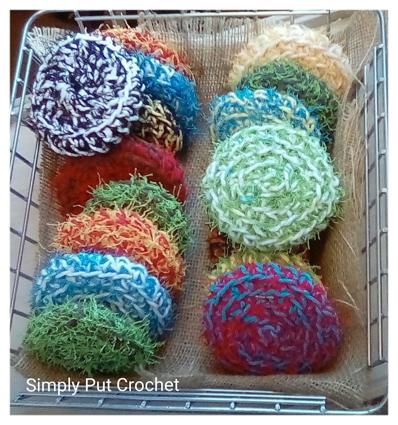 Dish Scrubbies/Crochet Scrubby/Scrubby Yarn and Cotton Yarn Etsy