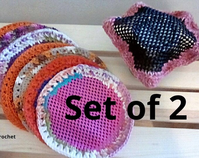 Jar Opener Jar Gripper Set of 2 Crochet Edged Opener Etsy