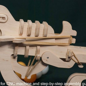 Pistolet de ping-pong, jeu de tir de balles de ping-pong, jouet pour enfant fait main, pistolet jouet, fichier CNC, plan vectoriel découpé au laser image 7