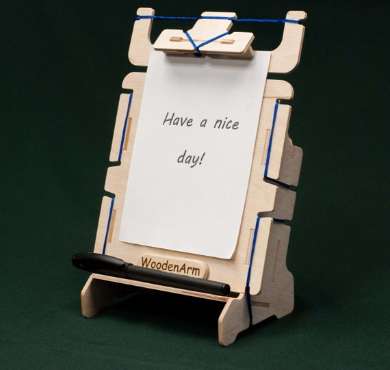 Note Paper Holder Wooden Memo Paper Holder Desk Organizer Etsy