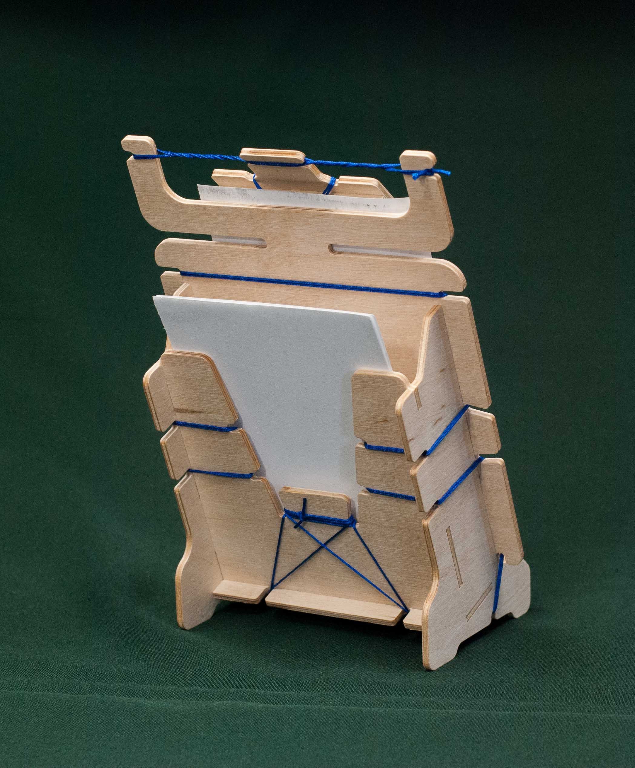 Note Paper Holder Wooden Memo Paper Holder Desk Organizer Etsy