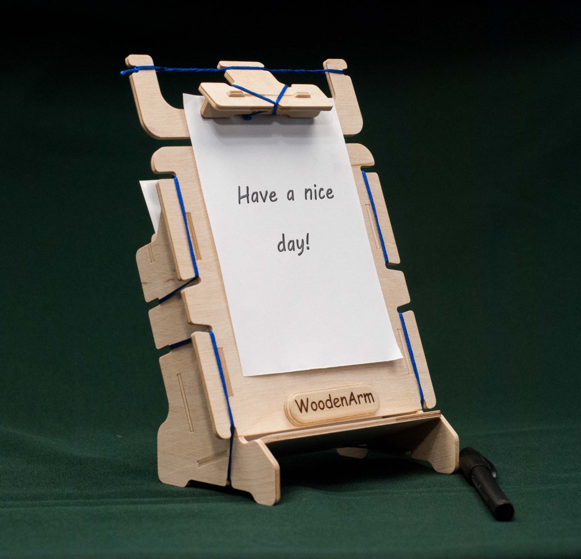 Note Paper Holder Wooden Memo Paper Holder Desk Organizer Etsy