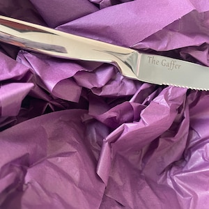 Personalised Steak Knife All Purpose Engraved Stainless Steel 5 Inch Gift Idea Father Mother’s Day