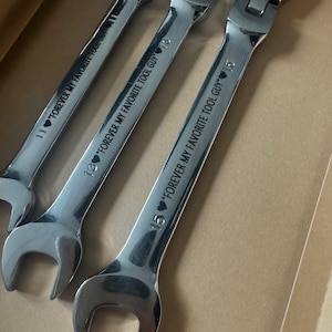 3 Piece Spanner Set Engraved with name or message