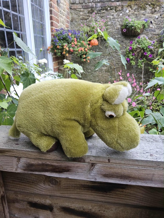 MERRYTHOUGHT ぬいぐるみ Merrythought Green Plush Hippo/gc/c8 - Etsy Denmark