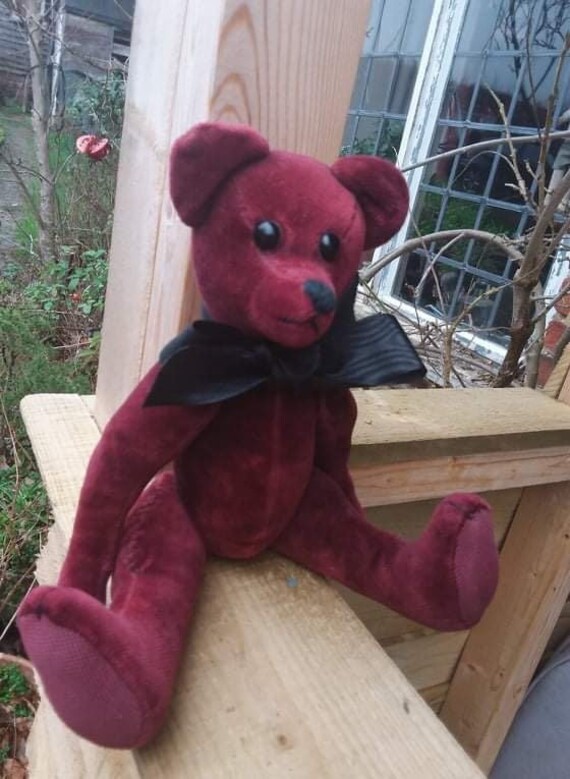 靴 uncle teddy bear  Rossendale Pete Repeat Mars Toys 1985 Vintage Plush Teddy Bear No Sound