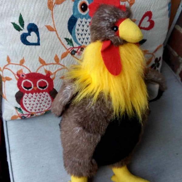 Joli poulet en peluche par Gisela Graham/gc/90s